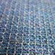 Blue fabric daybed wood frame 1960s