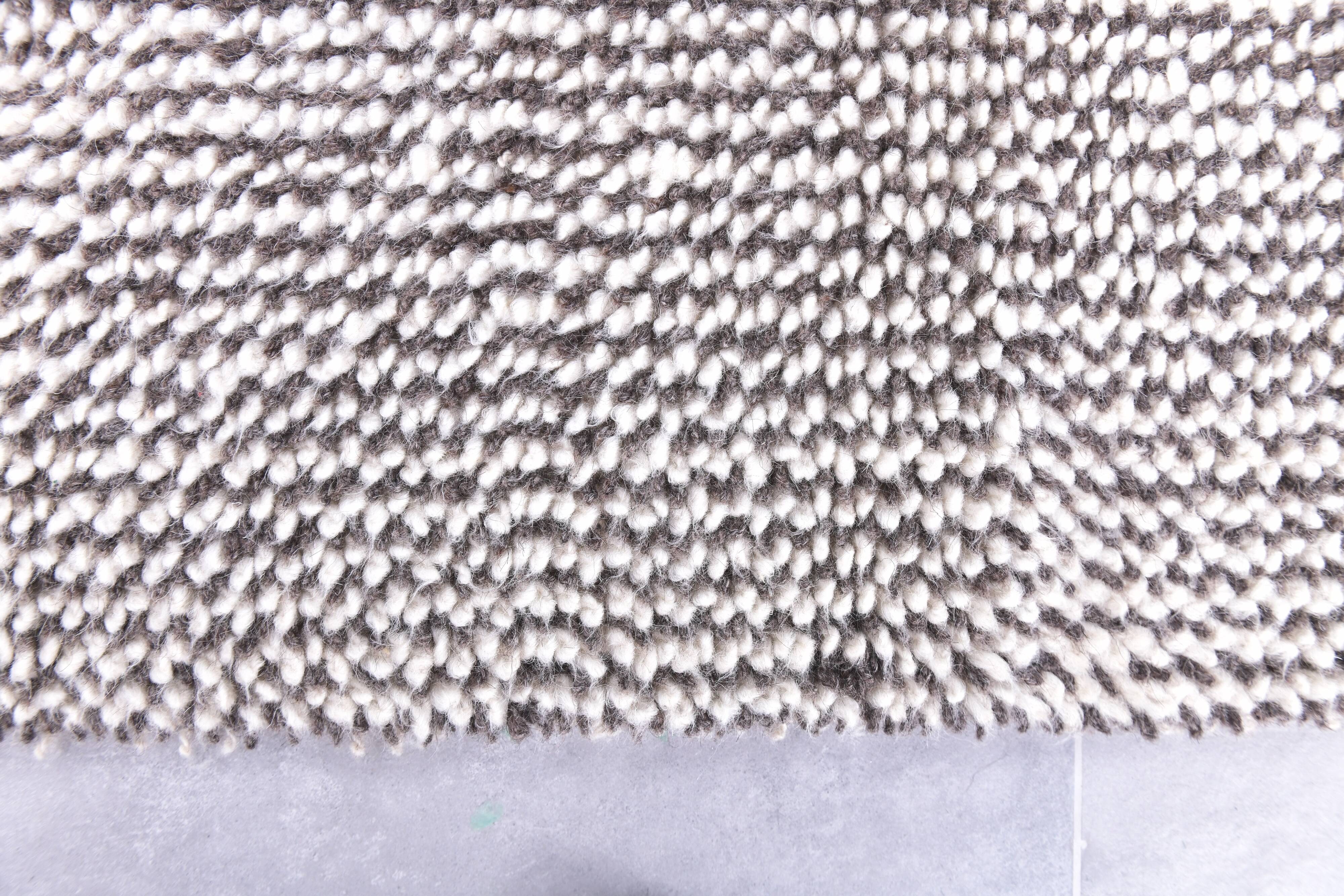 2x8 Pinstriped Handmade Wool Turkish Runner Rug, 67x250Cm