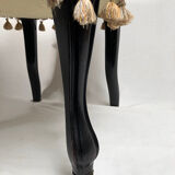 Napoleon III voyeuristic chair, blackened wood