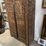 Two-door bamboo wardrobe