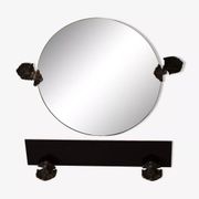 ensemble de salle de bains miroir rond et etagere