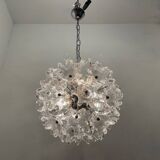 Murano Glass Flower Chandeliers by Paolo Venini for Veart, 1960s