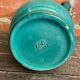 Vintage Green & Gold Ceramic ARC Vase Made in France #D777