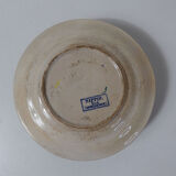 Sarreguemines old bowl with polychrome faience tray model NIPPON