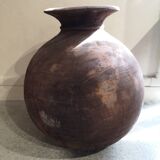 Old wooden pot