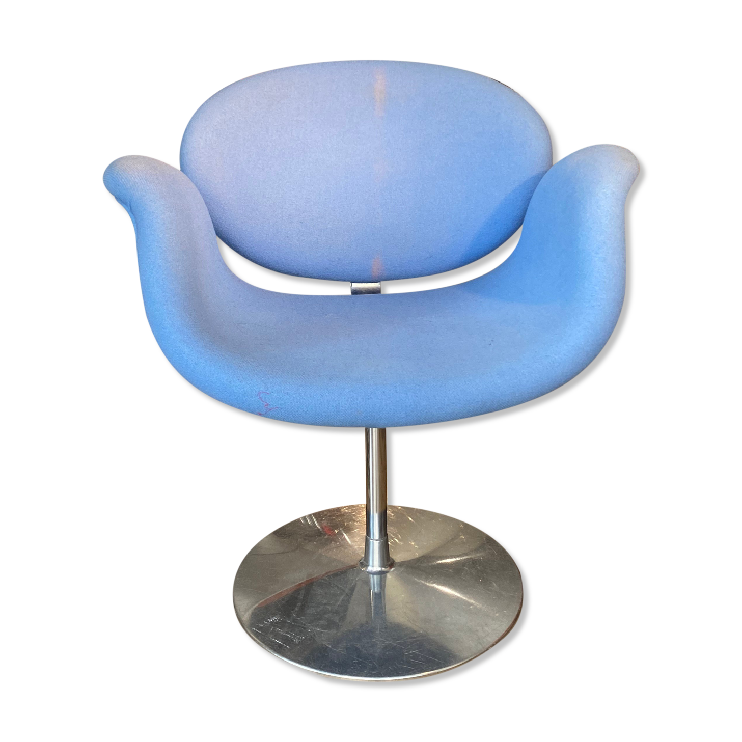 Armchair little tulip Pierre Paulin artifort edition discolored fabrics