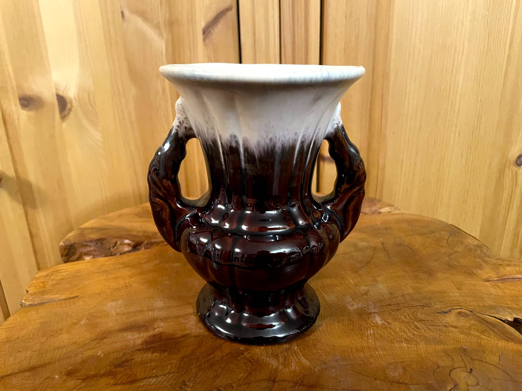 Scheurich & Greulich 200/14 Vase, Brown West-German Pottery from the 1950s