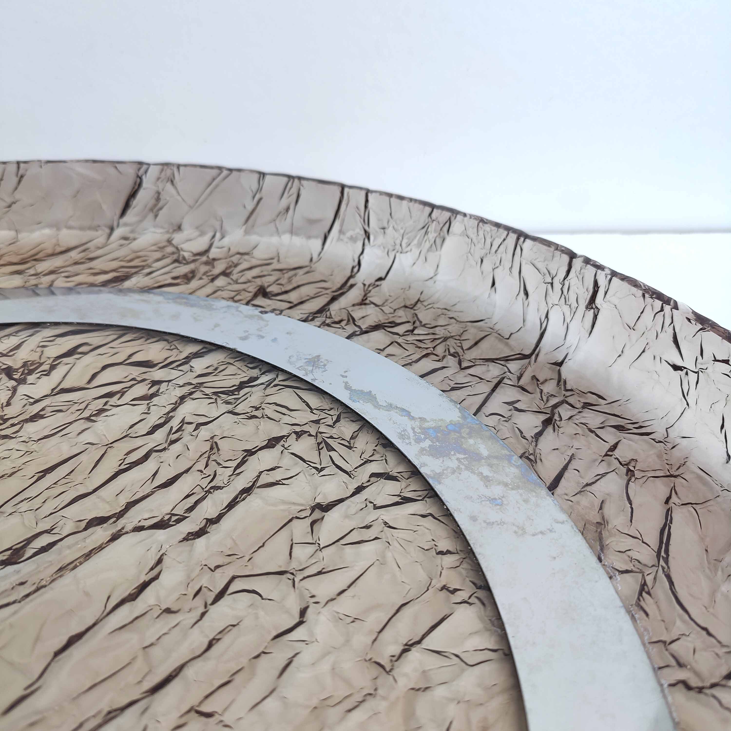 Aperitif tray centerpiece plexiglass 70s