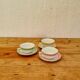 Set of 3 pastel mugs with vintage bowl