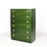 Commode six tiroirs années 70