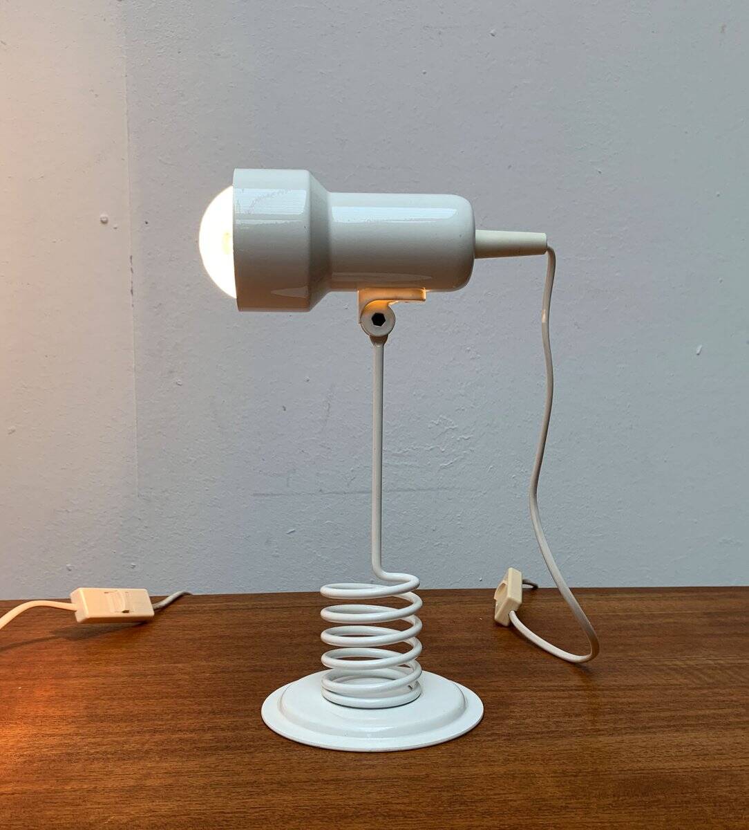 Vintage Postmodern Space Age Spring Table Lamps from Massive Lighting, 1980s, Set of 2