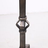 coarse metal sturdy brutalist floor lamp