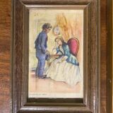 Set of 6 framed lithographs, 1950