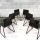 Lot de 6 chaises vintage Galvanitas S23