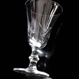 6 cut tulip glasses 1940