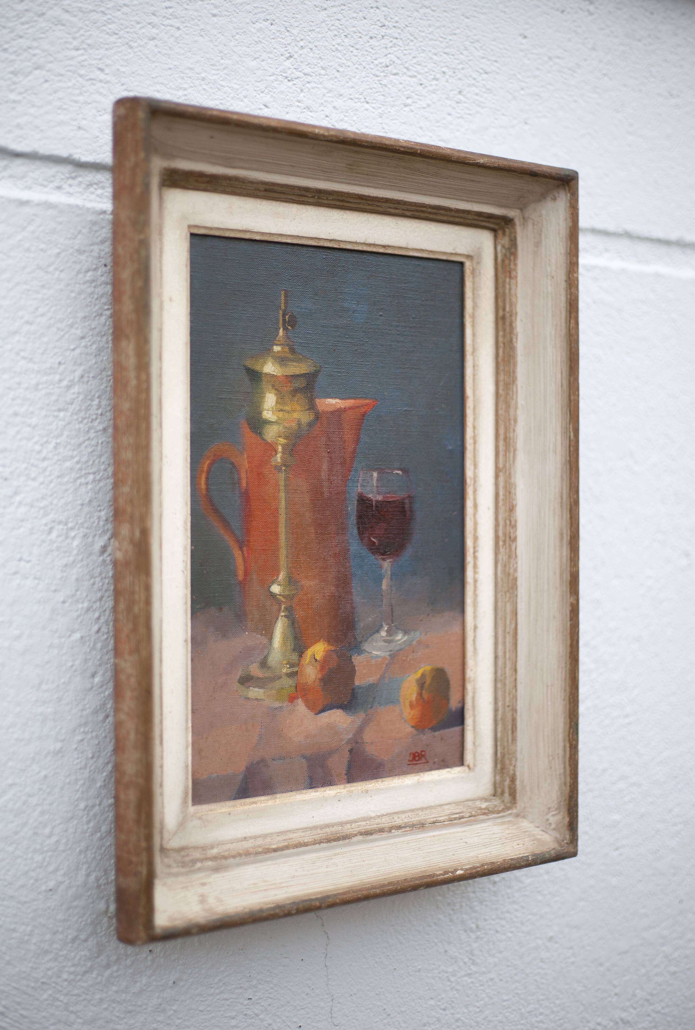 vintage painting, still life painting, signed painting, wall decoration, home decor, oil painting