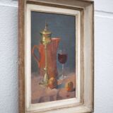 vintage painting, still life painting, signed painting, wall decoration, home decor, oil painting