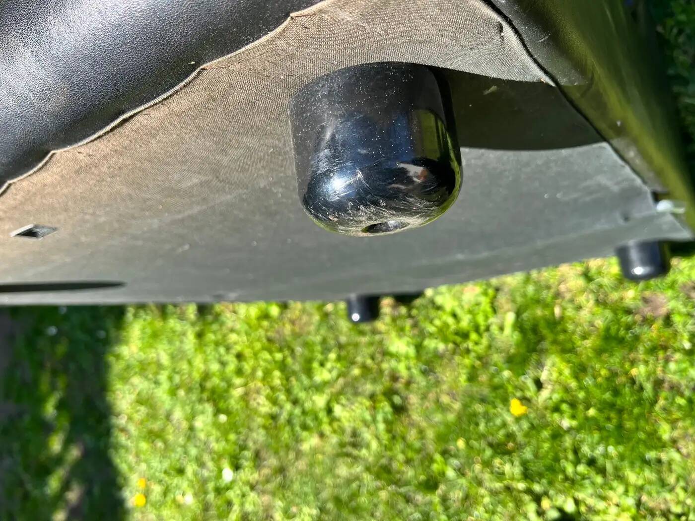 Paire de deux fauteuils modulaires en cuir noir de Walter Knoll, Allemagne, années 1970.