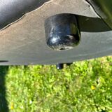 Paire de deux fauteuils modulaires en cuir noir de Walter Knoll, Allemagne, années 1970.