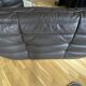 Togo corner sofa in Indiana Ink leather (2 two-seater benches and 1 corner piece)
