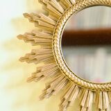 1970s Italian Gold Sun Mirror