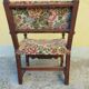 Antique poltrona trono in solid walnut with carving 19th century