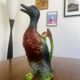 Duck jug in barbotine Saint-Clément France