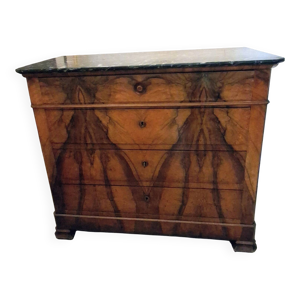 Commode en ronce de noyer