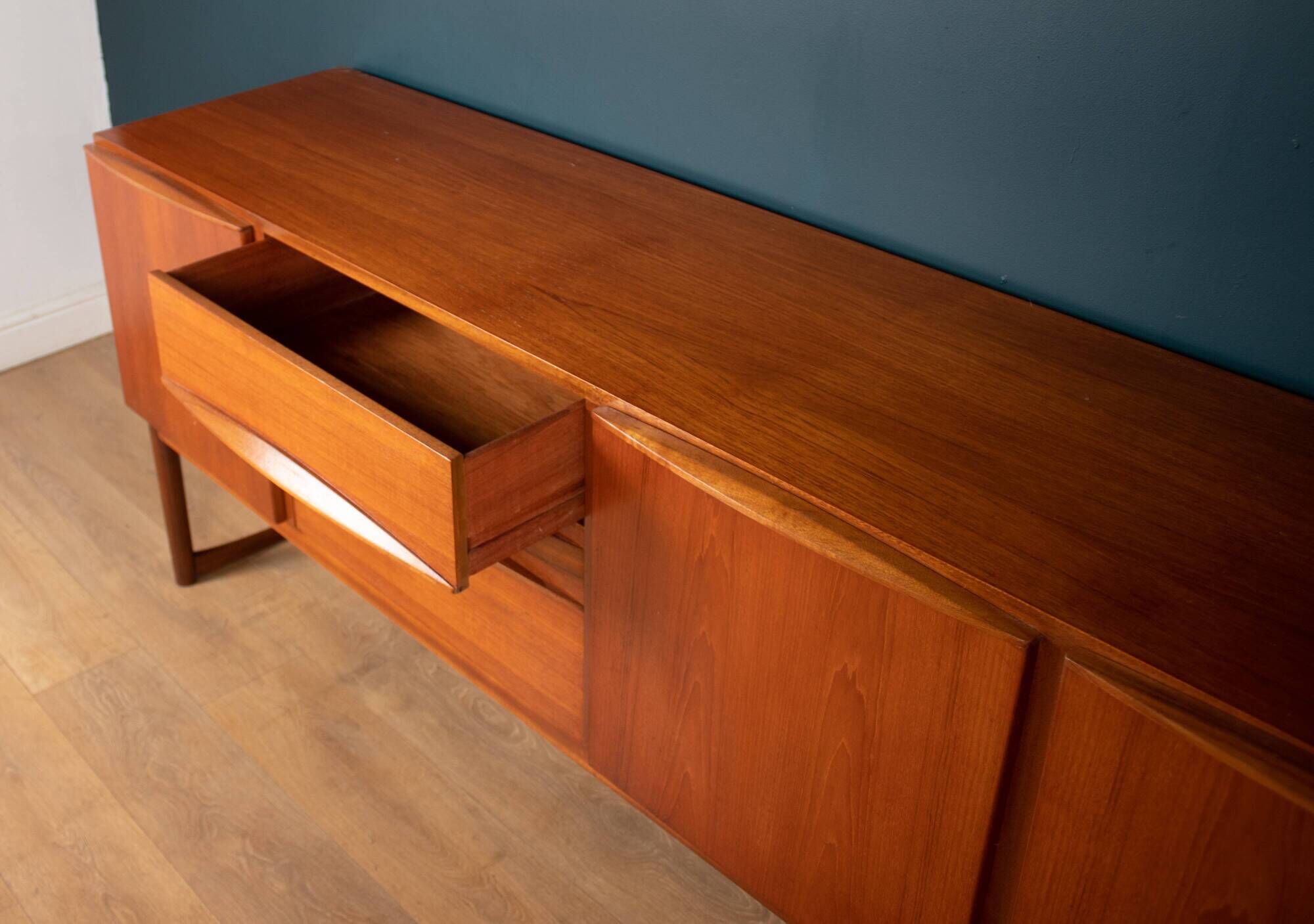 Retro teak 1960s long mcintosh of kirkcaldy sideboard by tom robertson