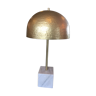 Lampe de table en marbre et laiton