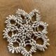 Vintage shell underside floral pattern