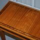 Pair of console tables David Linley 1993 walnut burr