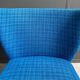 ensemble de 2 chaises de cocktail bleues des années 1960