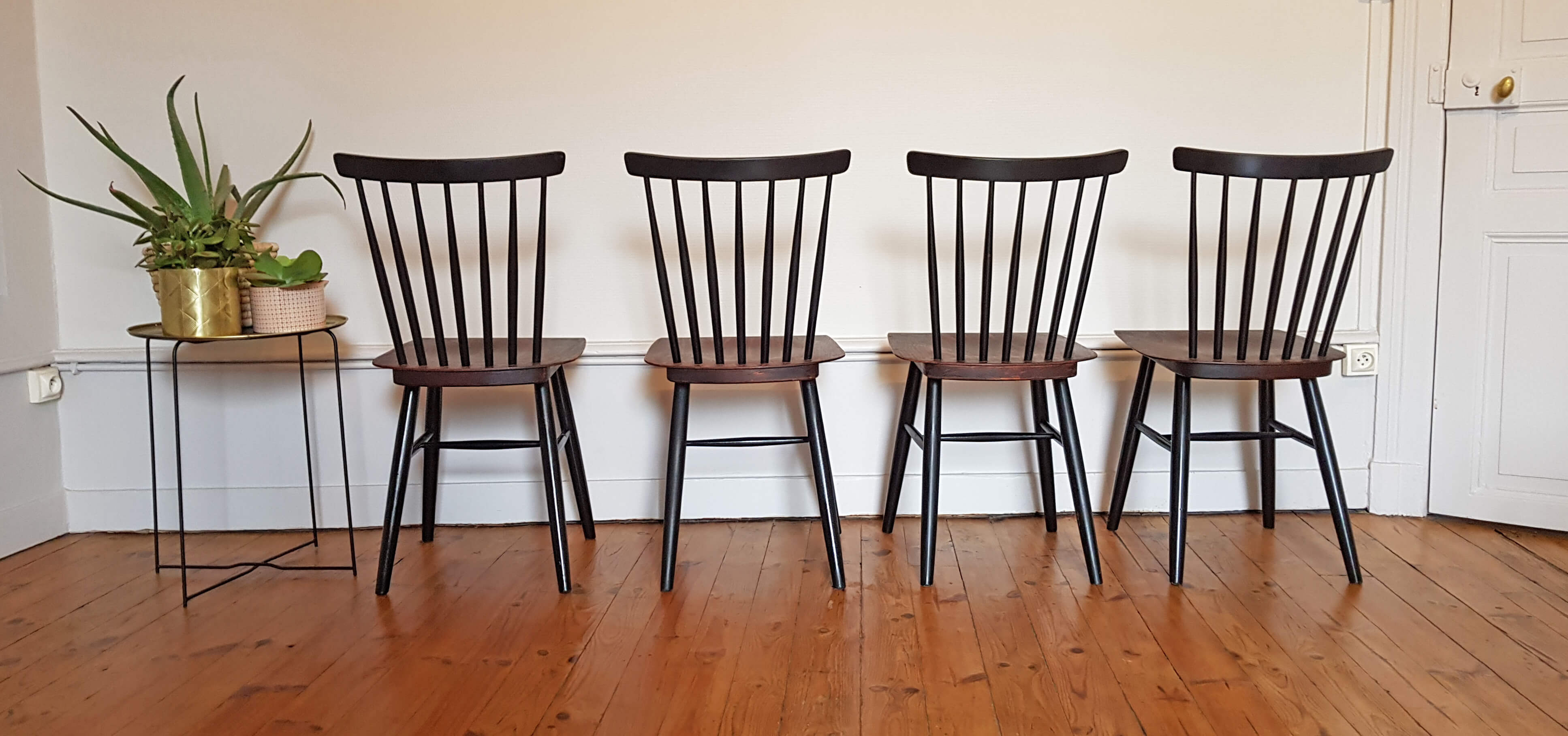 4 chairs vintage Thonet 60s