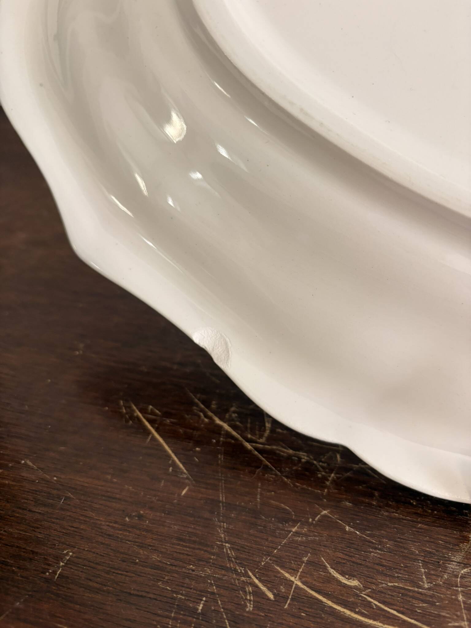 Old Dish Basket Vegetable Dish Earthenware Gien Rouen Renaissance Blue Model