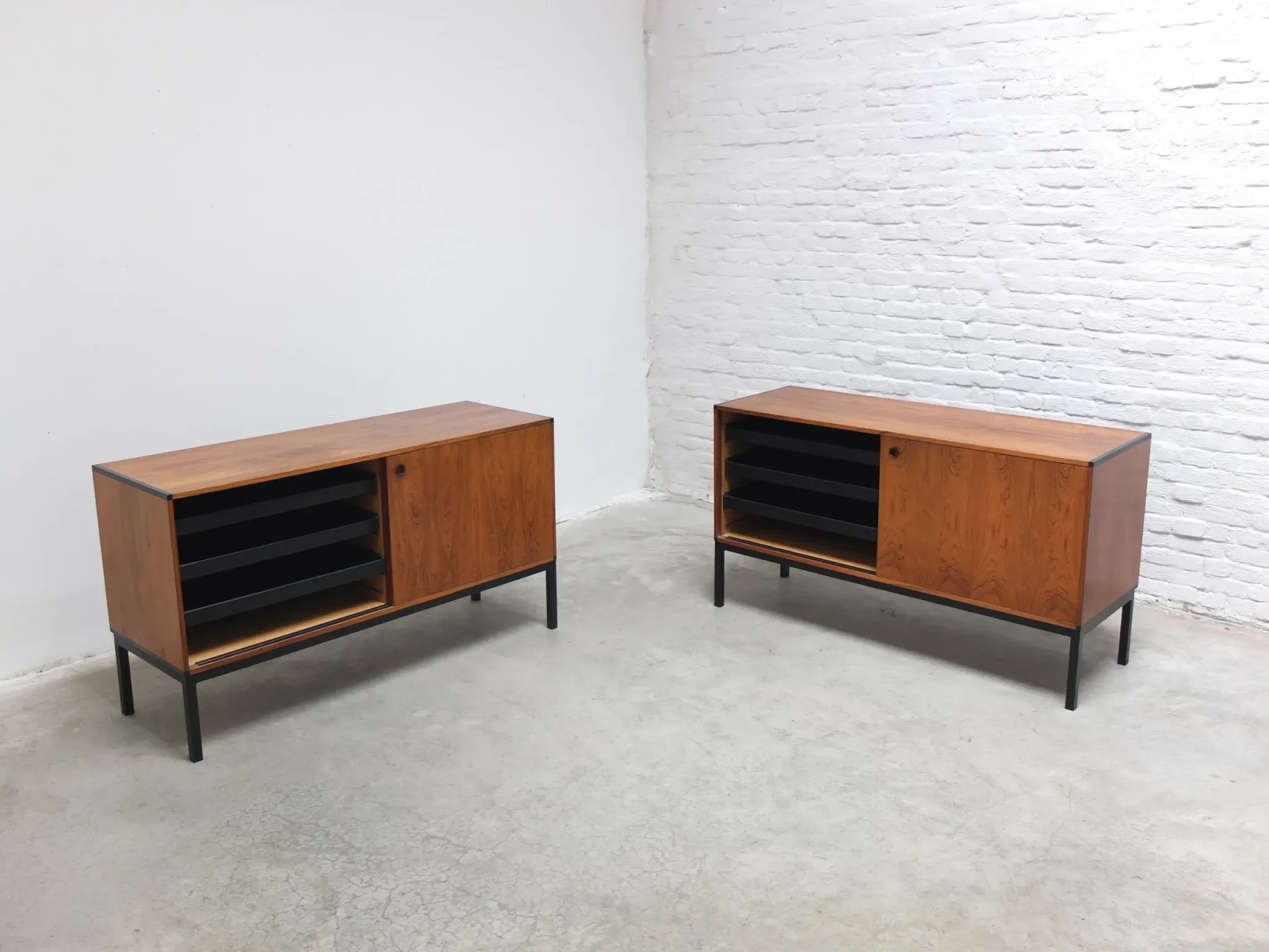 Pair of sideboards by Hans Hove & Palle Petersen for Christian Linneberg, 1960s