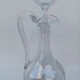 Baccarat crystal ewer, Balloon shape, circa 1910