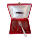 Box of 12 small dessert forks, stainless steel, Devouge Dupont silverware.