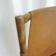 Vintage Janez Lajovic Leather Dining Chair: Mid-Century Modern 1980s