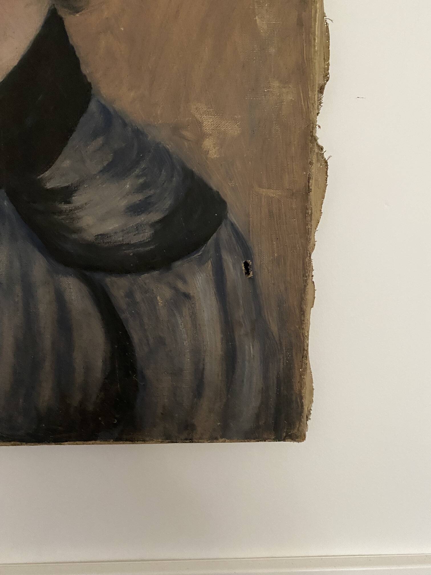 Portrait de femme sur toile