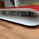 Banc design rouge et blanc Christophe Pillet Serralunga