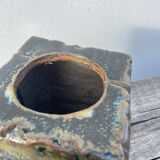 Vase de potier en grès émaillé