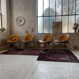 4 chairs Rinaldi "Sabrina" yellow leather