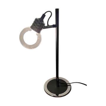 Lampe vintage col De cygne En Métal Noir et chrome