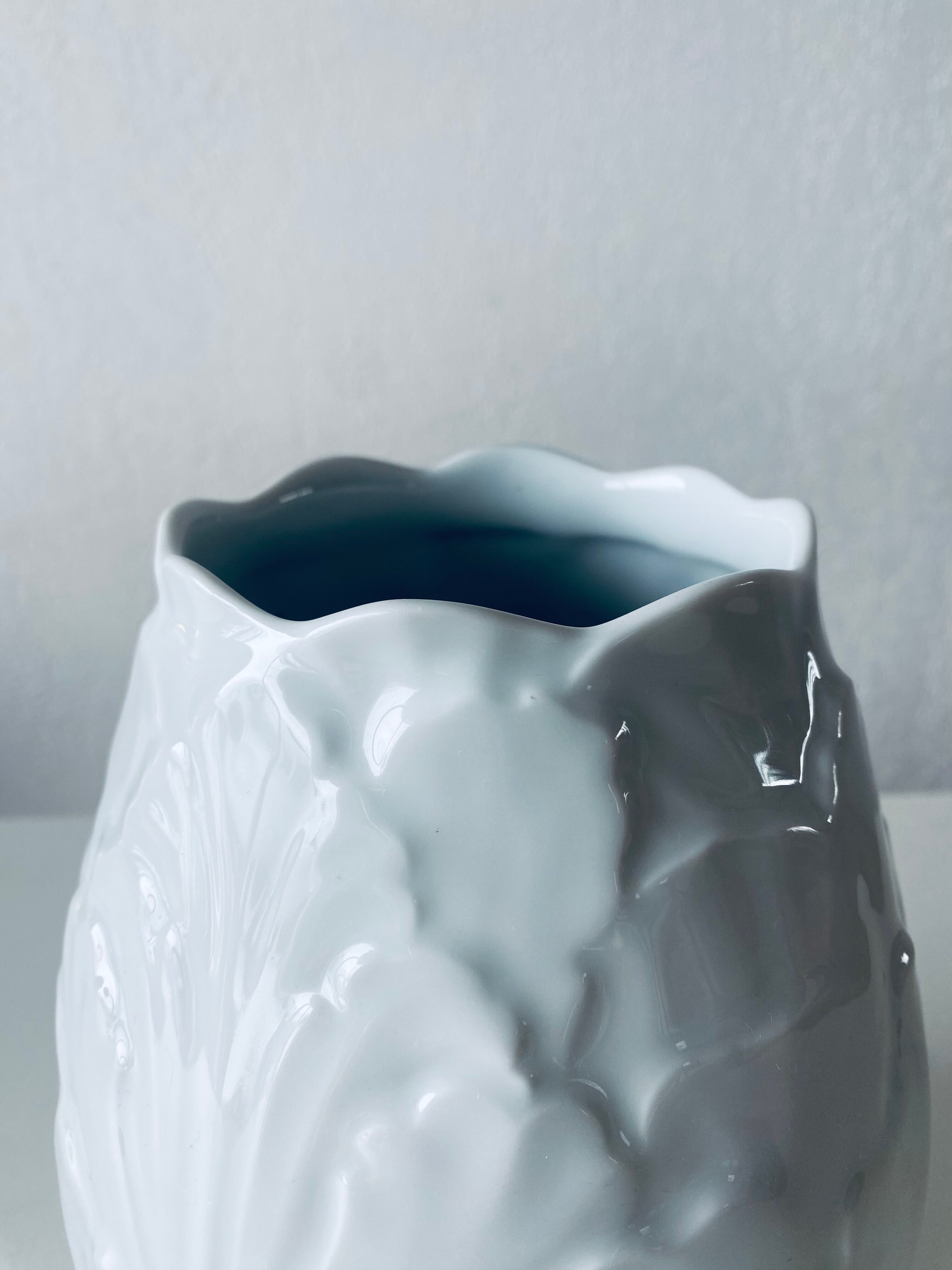 Large porcelain vase stamped bareuther waldsassen