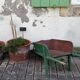 Brouette de balcon des années 50