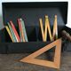 Box metal, tools, strap leather box
