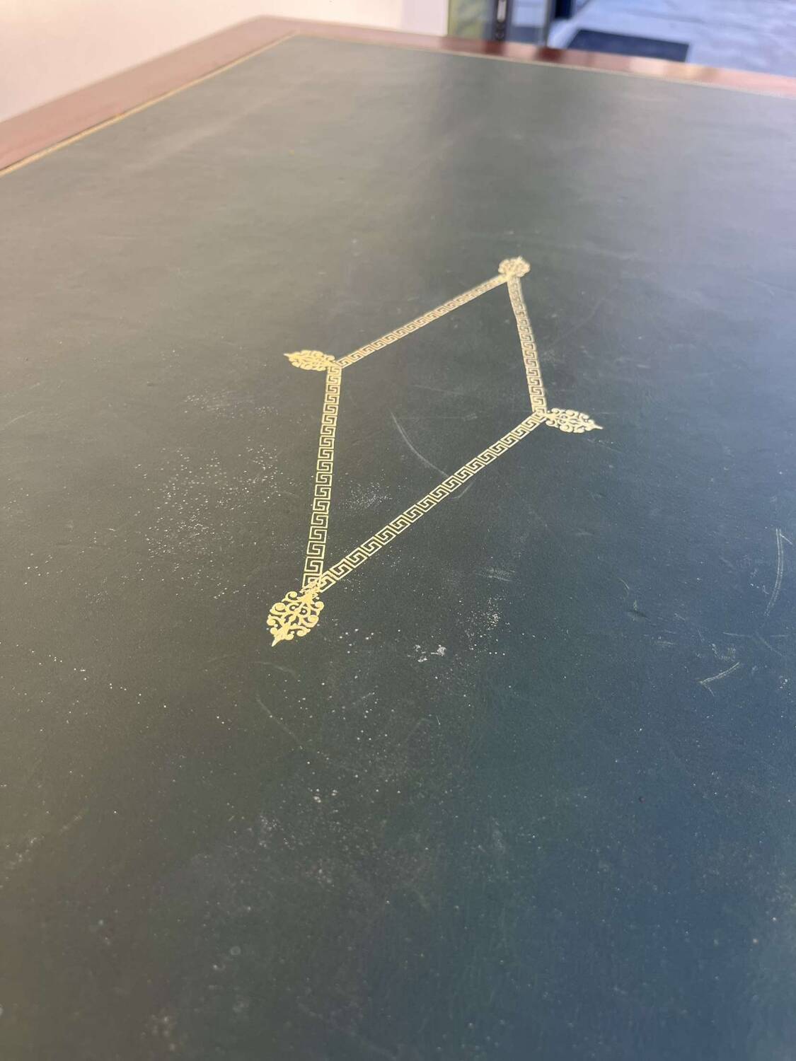 Empire style desk in solid mahogany, 19th century