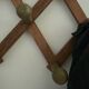 Vintage accordion coat rack