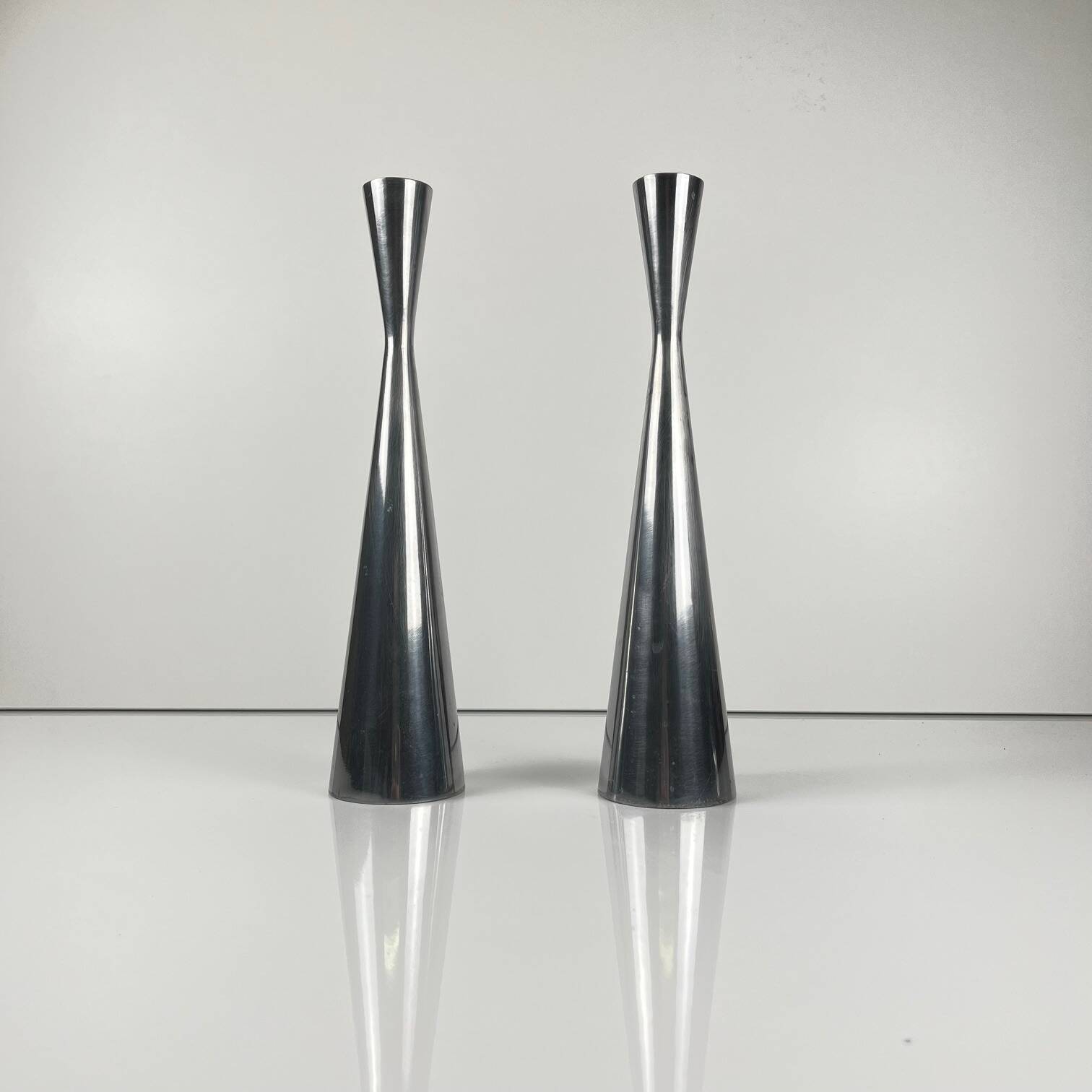 Steel candle holder duo by Erika Pekkari for IKEA